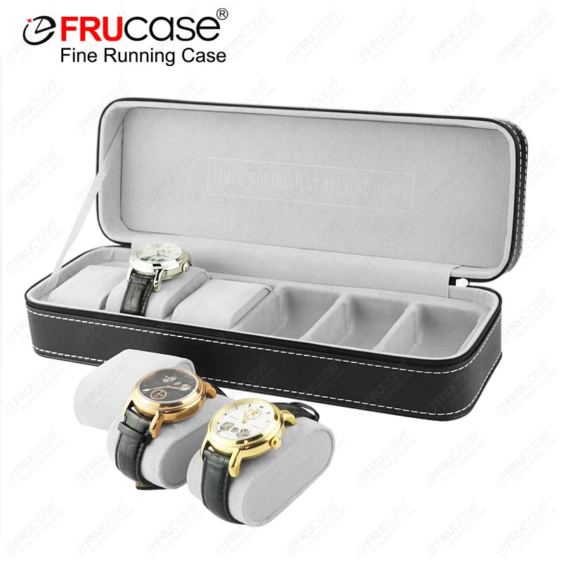 PU Leather Watch Box - Elegant Watch Case for Quartz Watches and Jewelry Display