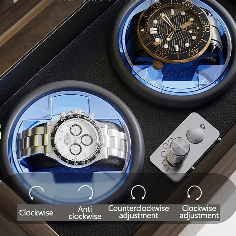 High-End Automatic Watch Winder - Antimagnetic Mechanical Watch Rotation Storage Box