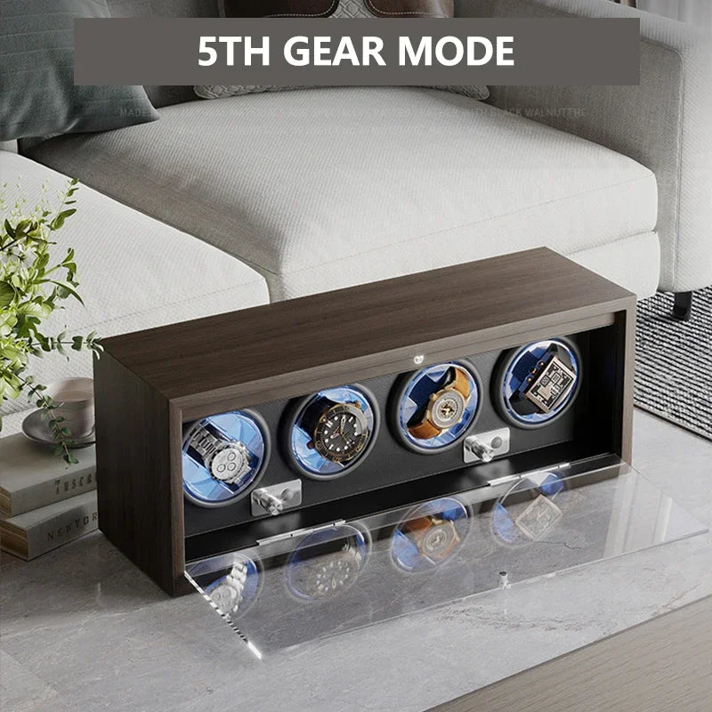 High-End Automatic Watch Winder - Antimagnetic Mechanical Watch Rotation Storage Box