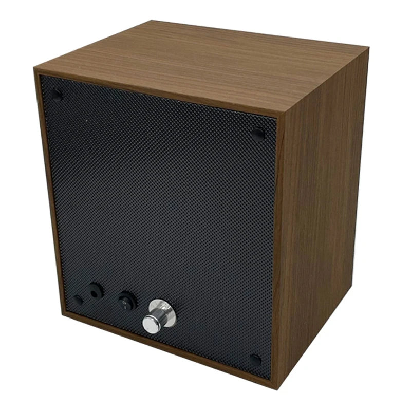 Black Walnut Wood Watch Winder for Automatic Watches - Dustproof Storage Watch Case with LED Ambient Light