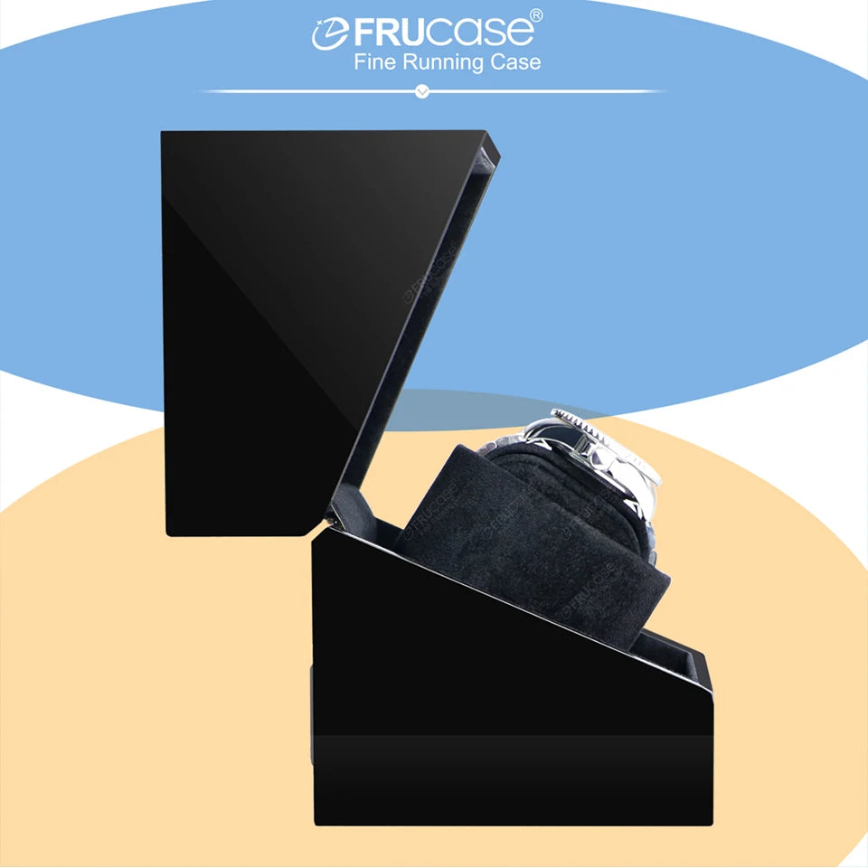 Wooden Watch Winder for Automatic Watches - USB and Battery Powered Watch Box