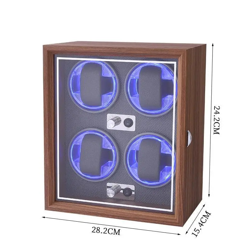 Luxury Wooden Watch Winder for Automatic Watches - Mechanical Rotator Storage and Display Box