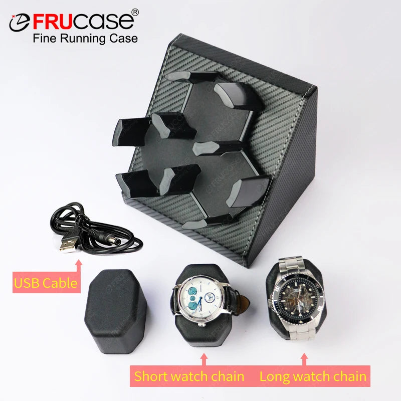 Triple Watch Winder for Automatic Watches - Watch Storage Box
