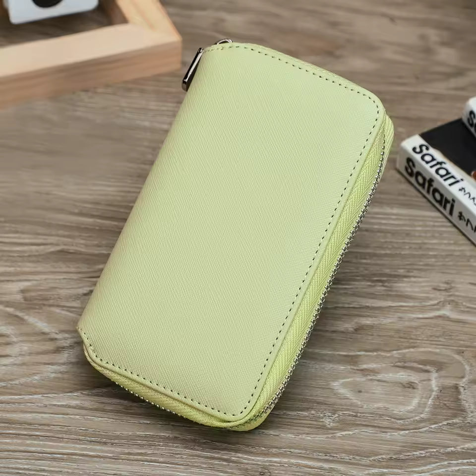 Genuine Saffiano Leather 2-Slot Watch Case - Luxury Travel Watch Organizer for Men & Women