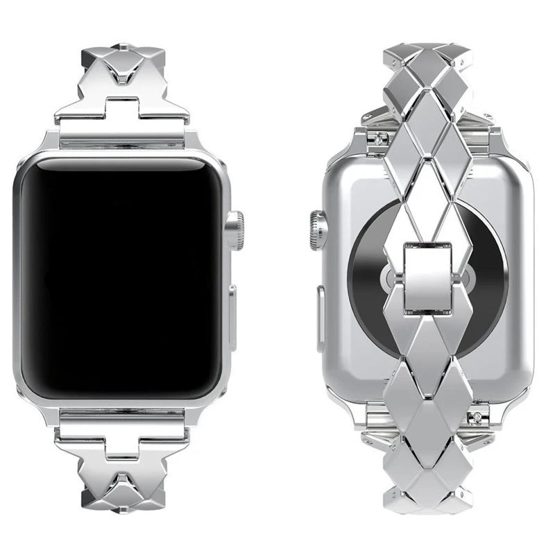 Stainless Steel Bracelet for Apple Watch iWatch Band 45mm 41mm 4 5 6 SE 44mm 40mm 46mm 42mm Series 9/8/7/4/5/6/10/SE
