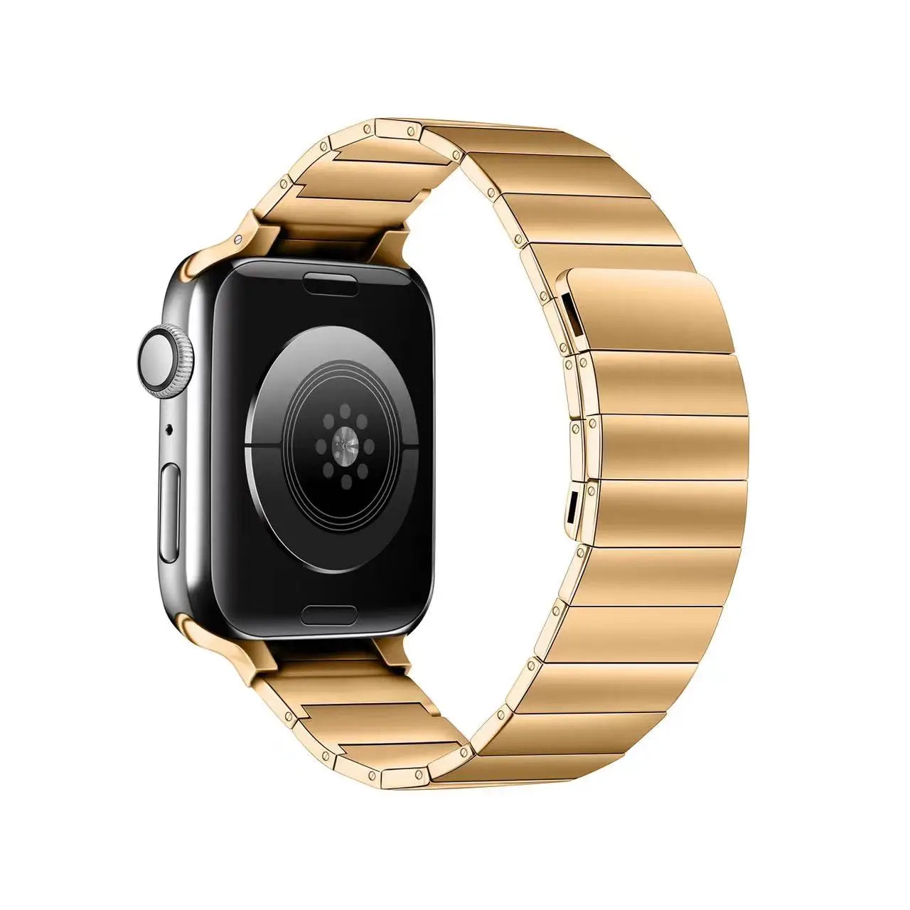 Stainless Steel Magnetic Link Bracelet for Apple Watch iWatch Ultra2 Band 46mm 45mm 44mm 42mm 41mm 40mm Series 10/9/8/7/6/5/4/3/SE