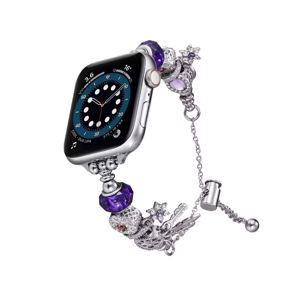 Women's Jewelry Bracelet for Apple Watch iWatch Ultra2 Band 49mm 46mm 45mm 41mm 42mm 38mm Series 10/9/8/7/3/4/5/6/SE