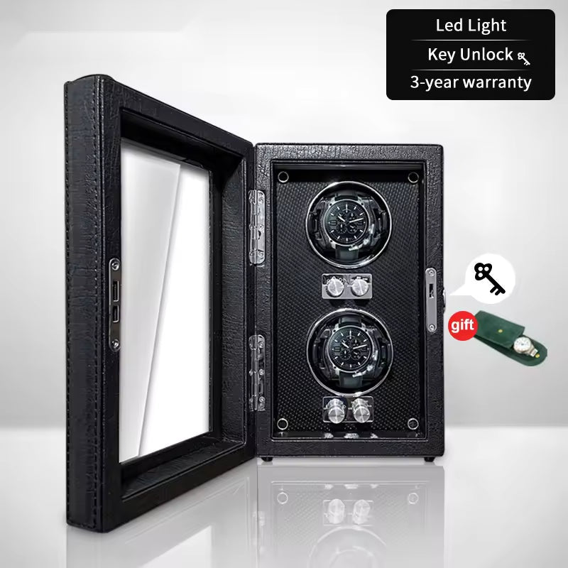 2/4/6 Slots High-End Automatic Watch Winder - Luxury Watch Box with Mabuchi Motor
