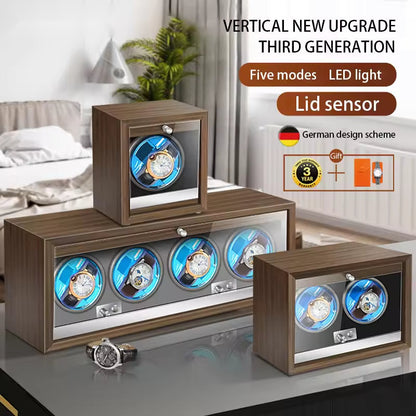 1/2/3/4/6 Slots High-End Automatic Watch Winder - Watch Box with Mabuchi Motor