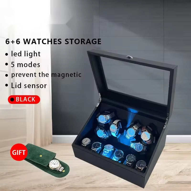 1/2/3/4/6 Slots High-End Automatic Watch Winder - Watch Box with Mabuchi Motor