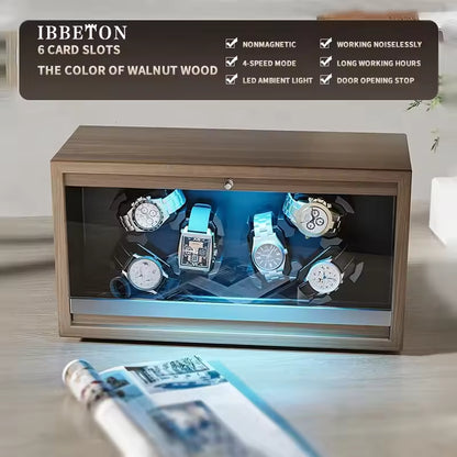 1/2/3/4/6 Slots High-End Automatic Watch Winder - Watch Box with Mabuchi Motor