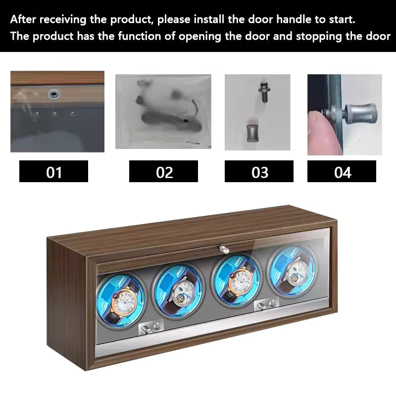 1/2/3/4/6 Slots High-End Automatic Watch Winder - Watch Box with Mabuchi Motor