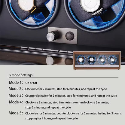 1/2/3/4/6 Slots High-End Automatic Watch Winder - Watch Box with Mabuchi Motor