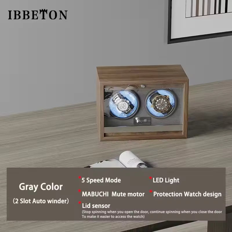 1/2/3/4/6 Slots High-End Automatic Watch Winder - Watch Box with Mabuchi Motor