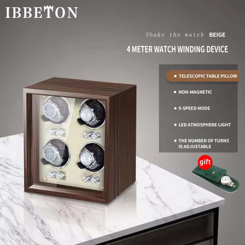 1/2/4/6-Slot Automatic Watch Winder Mabuchi Motor Quiet Motor – product view 15