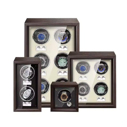 1/2/4/6 Slots Luxury Automatic Watch Winder - Watch Box with Mabuchi Mute Motor