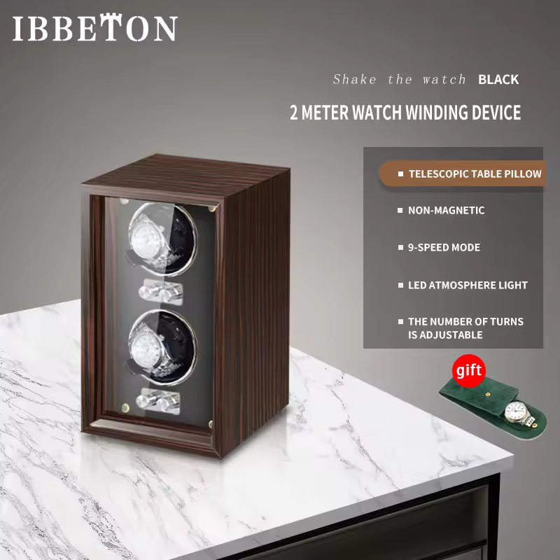 1/2/4/6-Slot Automatic Watch Winder Mabuchi Motor Quiet Motor – product view 9