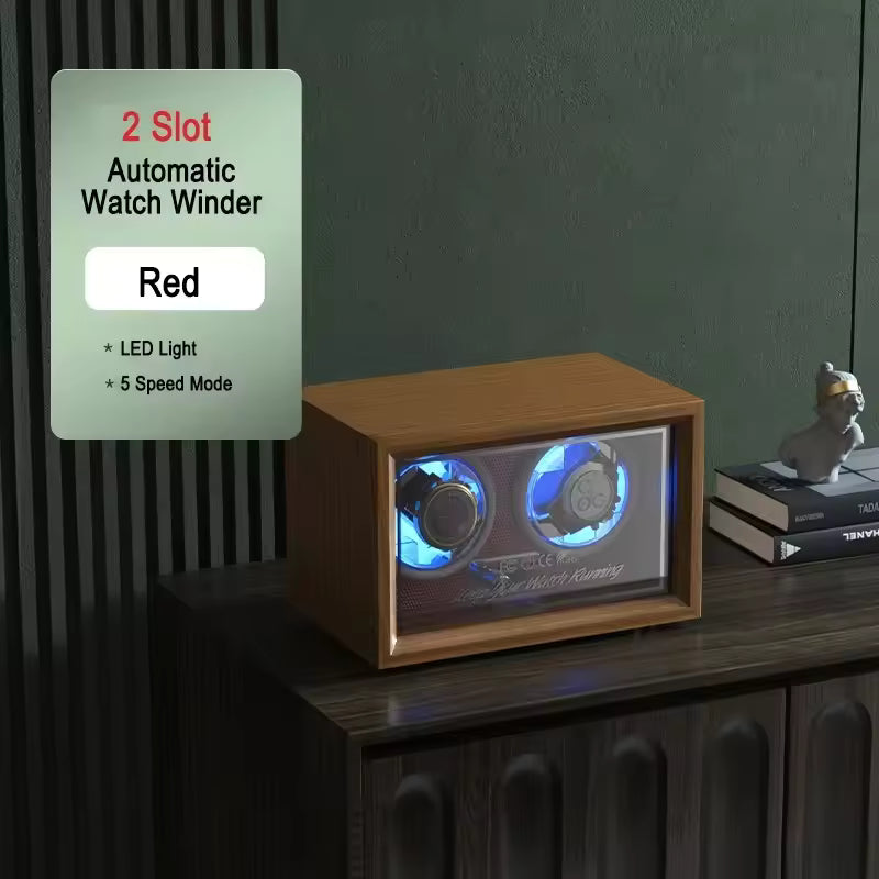 1/2/4 Slots Automatic Watch Winder - Anti-Magnetic Watch Box with Quiet Japanese Motor