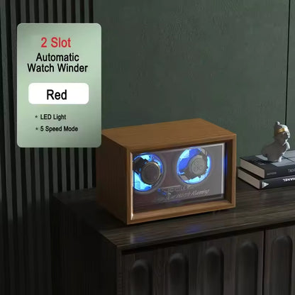 1/2/4 Slots Automatic Watch Winder - Anti-Magnetic Watch Box with Quiet Japanese Motor