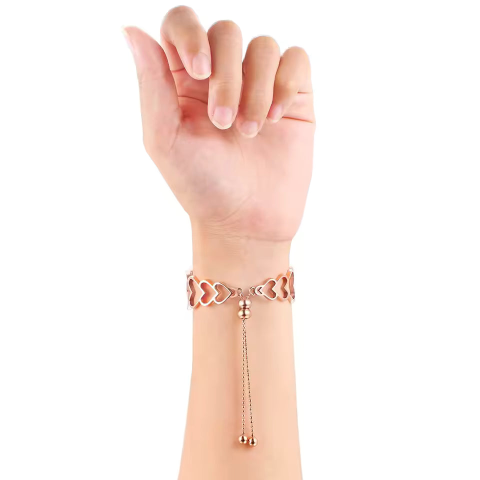 Heart Shaped Metal Bracelet for Apple Watch Band iWatch Series Ultra/9/8/7/6/5/4/10/SE