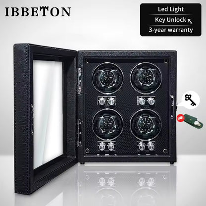 2/4/6 Slots High-End Automatic Watch Winder - Luxury Watch Box with Mabuchi Motor
