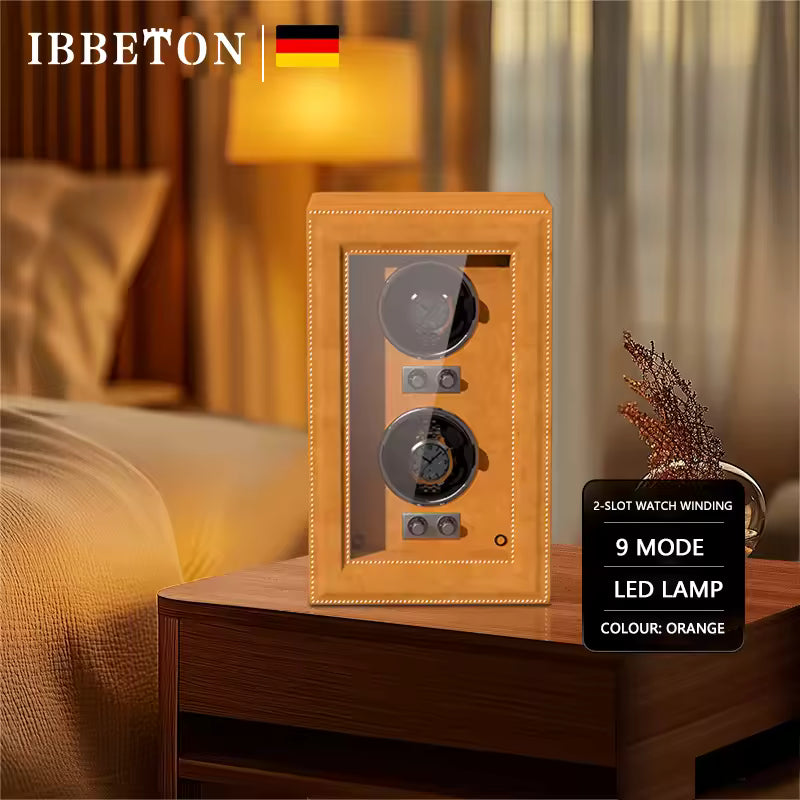 2/4/6 Slots Luxury Leather Watch Winder - High-End Watch Box with Mabuchi Silent Motor