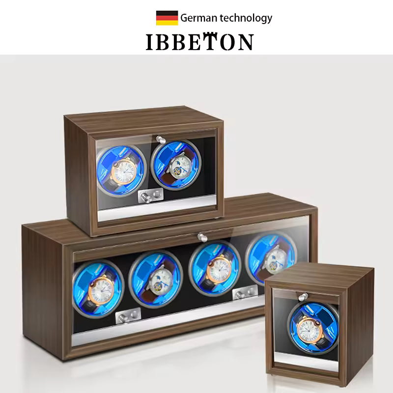 2/4 Slots High-End Luxury Wood Watch Winder - Automatic Watch Box with Mabuchi Motor