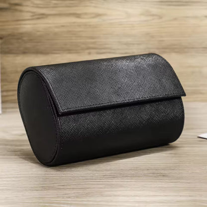 2-Slot High Quality Leather Watch Roll Case - Watch Storage for Men & Women