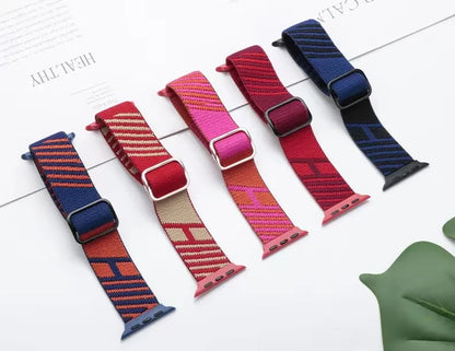 Adjustable Nylon Strap for Apple Watch Band iWatch Series Ultra/11/10/9/8/7/6/5/4/SE