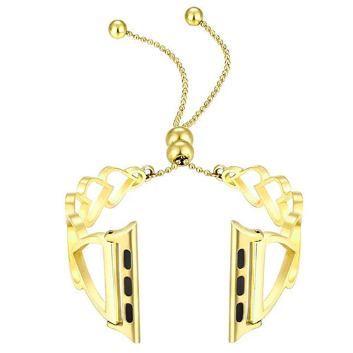 Heart Shaped Metal Bracelet for Apple Watch Band iWatch Series Ultra/9/8/7/6/5/4/10/SE