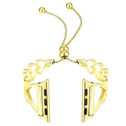 Heart Shaped Metal Bracelet for Apple Watch Band iWatch Series Ultra/9/8/7/6/5/4/10/SE