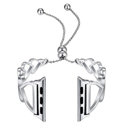 Heart Shaped Metal Bracelet for Apple Watch Band iWatch Series Ultra/9/8/7/6/5/4/10/SE
