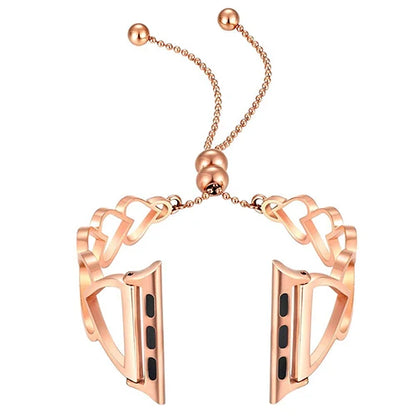 Heart Shaped Metal Bracelet for Apple Watch Band iWatch Series Ultra/9/8/7/6/5/4/10/SE