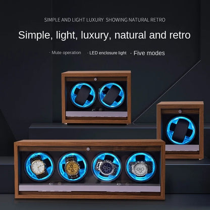 High-End Automatic Watch Winder with Start/Stop Function, Antimagnetic Protection