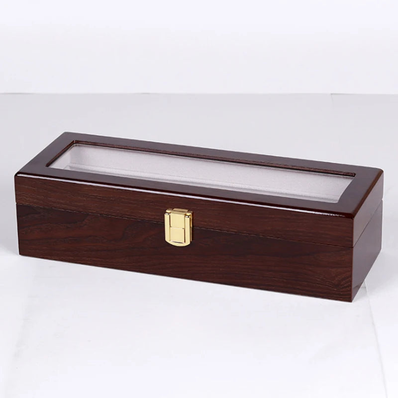 Luxury Handmade Wooden Watch Box - 6/10/12 Slot Organizer for Men's and Women's Jewelry Box