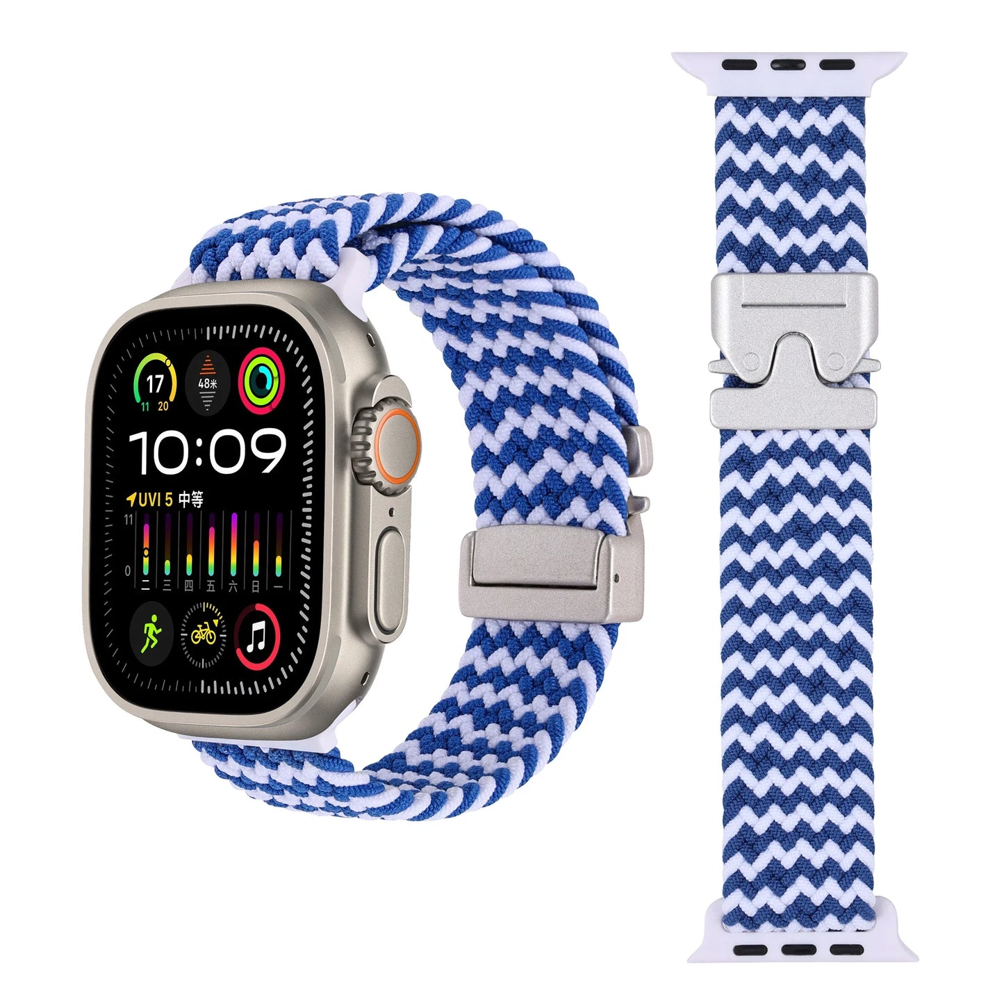 Parachute Braided Nylon Strap for Apple Watch Band iWatch Series Ultra/3/2/11/10/9/8/7/6/SE