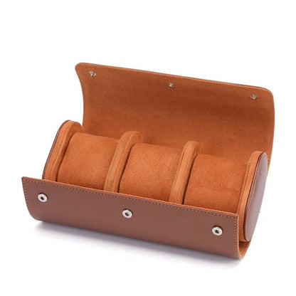 3 Slot Watch Roll Travel Case