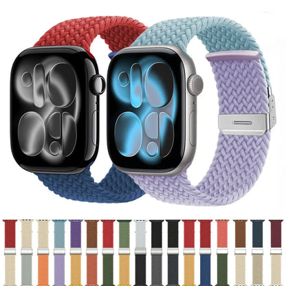 Adjustable Braided Nylon Strap for Apple Watch Band iWatch Series Ultra/11/10/9/8/7/6/5/SE