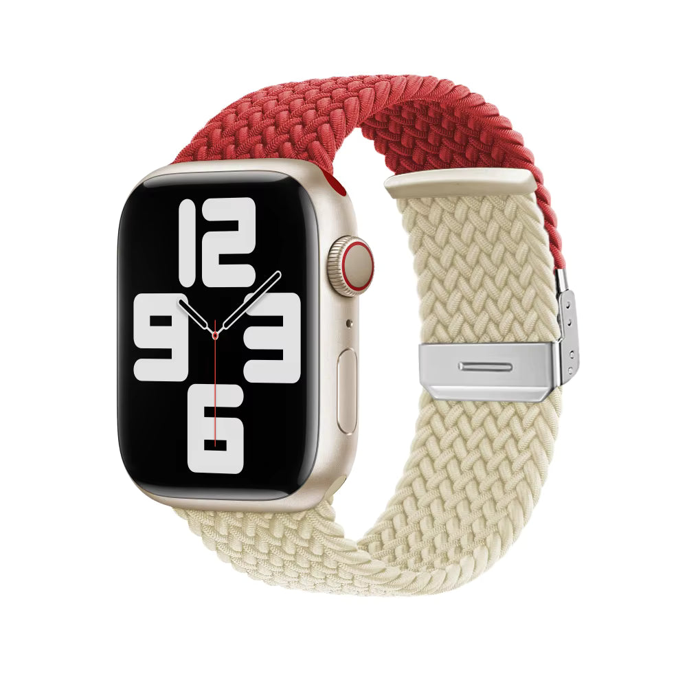 Adjustable Braided Nylon Strap for Apple Watch Band iWatch Series Ultra/11/10/9/8/7/6/5/SE