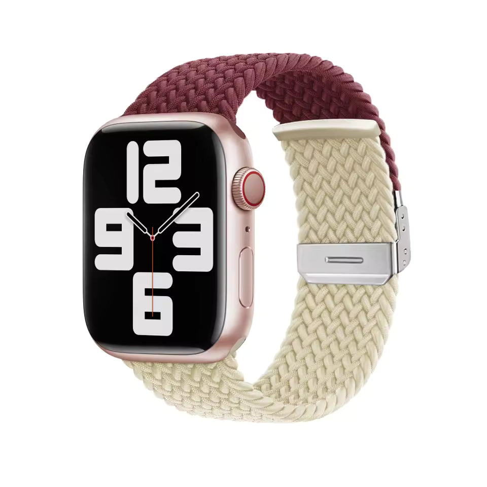 Adjustable Braided Nylon Strap for Apple Watch Band iWatch Series Ultra/11/10/9/8/7/6/5/SE