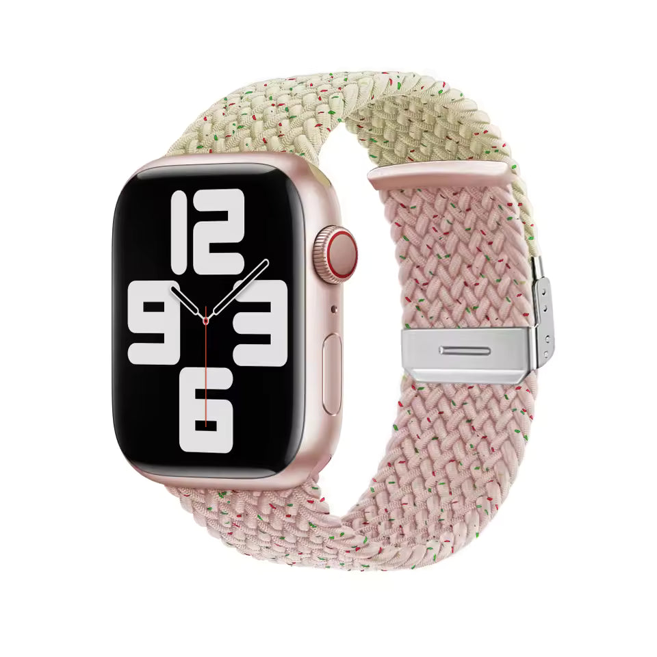 Adjustable Braided Nylon Strap for Apple Watch Band iWatch Series Ultra/11/10/9/8/7/6/5/SE