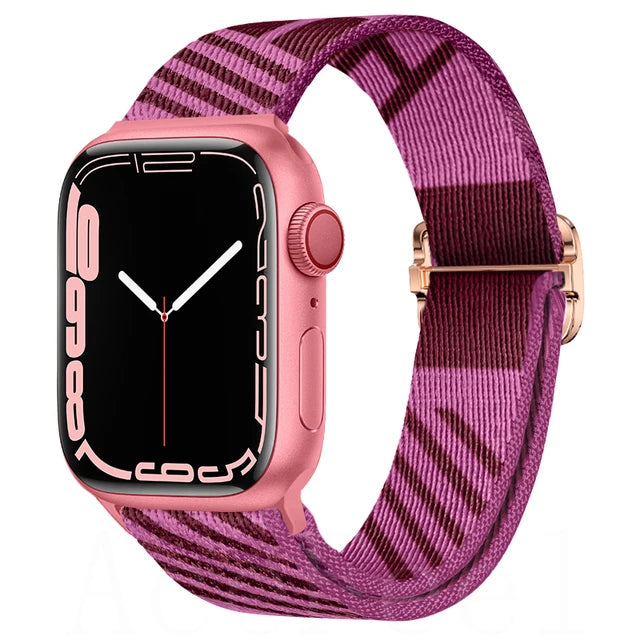 Adjustable Nylon Strap for Apple Watch Band iWatch Series Ultra/11/10/9/8/7/6/5/4/SE