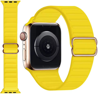 Adjustable Silicone Bracelet for Apple Watch Band iWatch Series Ultra/2/10/9/8/7/6/5/4/SE2