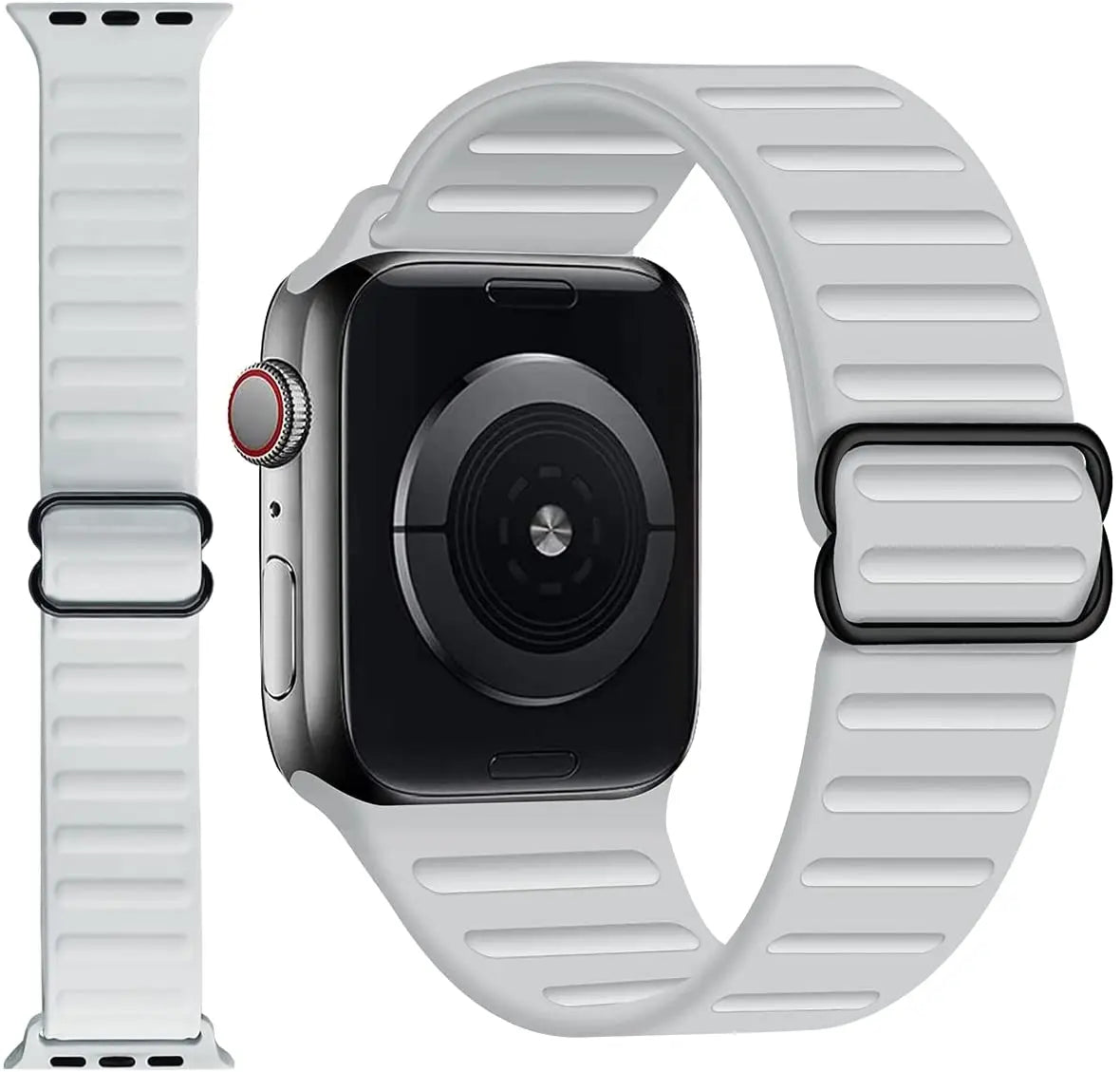 Adjustable Silicone Bracelet for Apple Watch Band iWatch Series Ultra/2/10/9/8/7/6/5/4/SE2