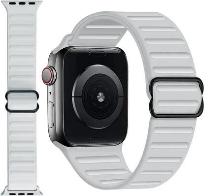 Adjustable Silicone Bracelet for Apple Watch Band iWatch Series Ultra/2/10/9/8/7/6/5/4/SE2