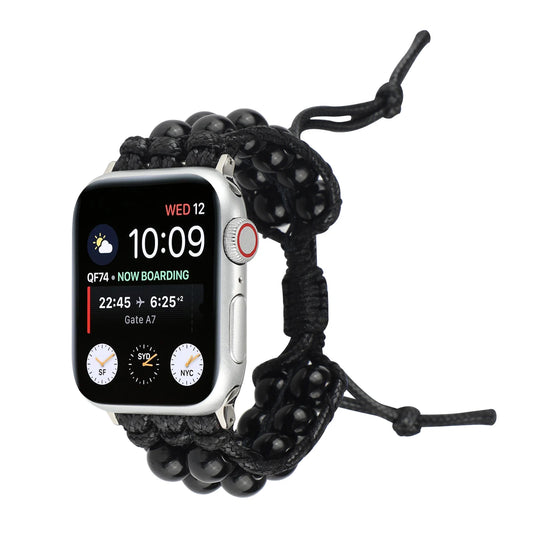 Agate Jewelry Braided Bracelet for Apple Watch Band iWatch Series Ultra2/10/9/8/7/6/5/4/SE