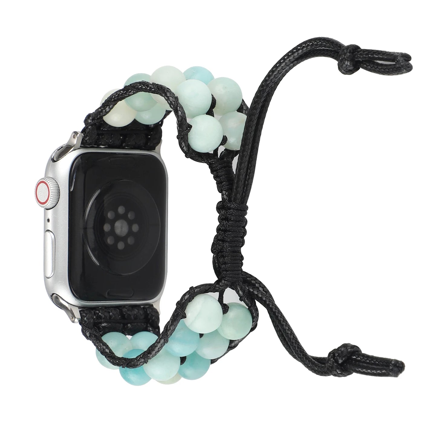 Agate Jewelry Braided Bracelet for Apple Watch iWatch Ultra2 Band 46mm 45mm 41mm 44mm 42mm 40mm Series 10/9/8/7/6/5/4/SE