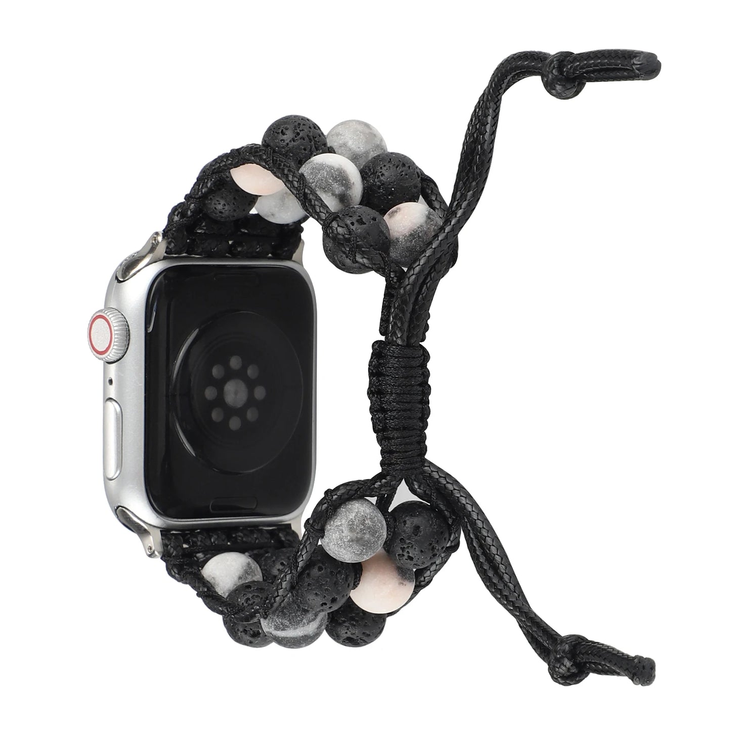 Agate Jewelry Braided Bracelet for Apple Watch iWatch Ultra2 Band 46mm 45mm 41mm 44mm 42mm 40mm Series 10/9/8/7/6/5/4/SE