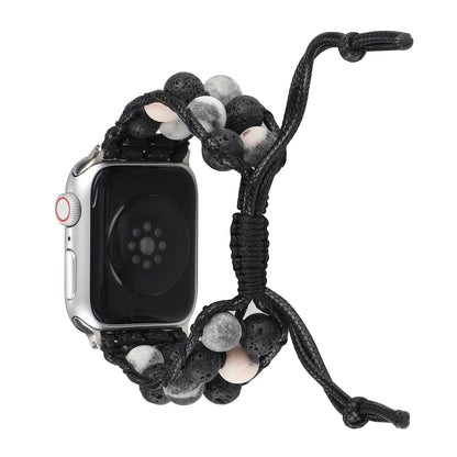 Agate Jewelry Braided Bracelet for Apple Watch iWatch Ultra2 Band 46mm 45mm 41mm 44mm 42mm 40mm Series 10/9/8/7/6/5/4/SE