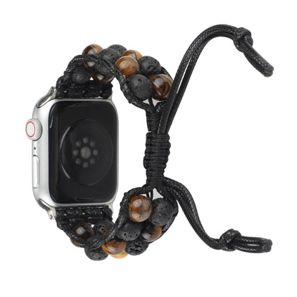 Agate Jewelry Braided Bracelet for Apple Watch iWatch Ultra2 Band 46mm 45mm 41mm 44mm 42mm 40mm Series 10/9/8/7/6/5/4/SE